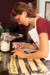 Fresh pasta:filling ravioli